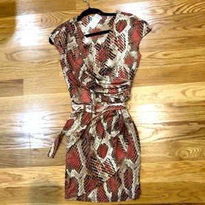 Jennifer Lopez Pink Snakeskin Dress